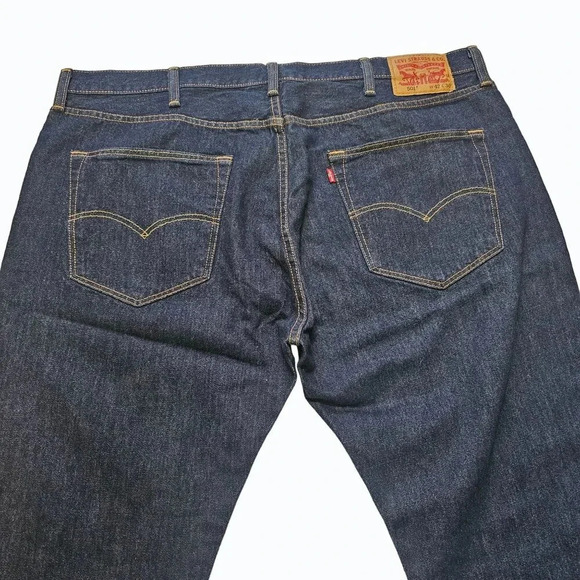 Levis 501 Original Button Fly Jeans 42x30 Straight Leg Denim 4996 New w/o Tags - Picture 4 of 9